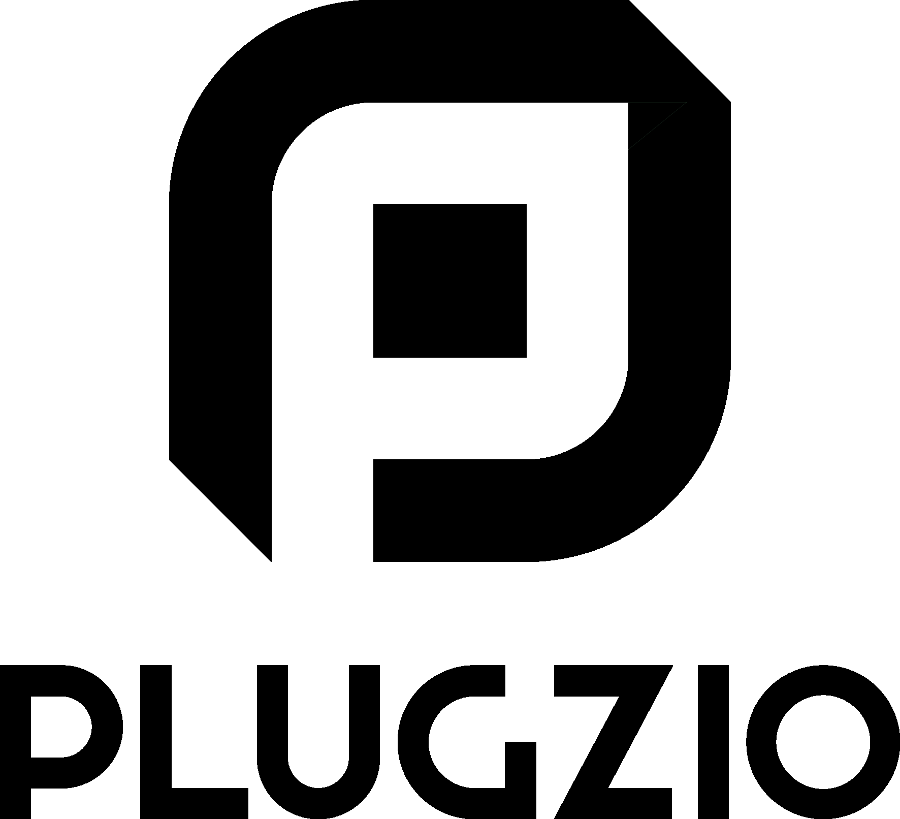 Plugzio Vertical stack — Black