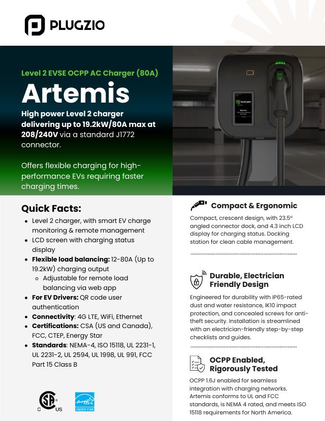 Artemis 80A Product Data Sheet preview